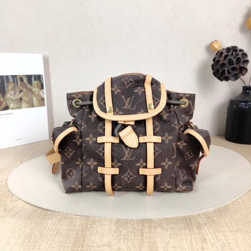 Louis Vuitton Backpack Backpack Monogram Nylon One Size 21 × 8 × 17 cm