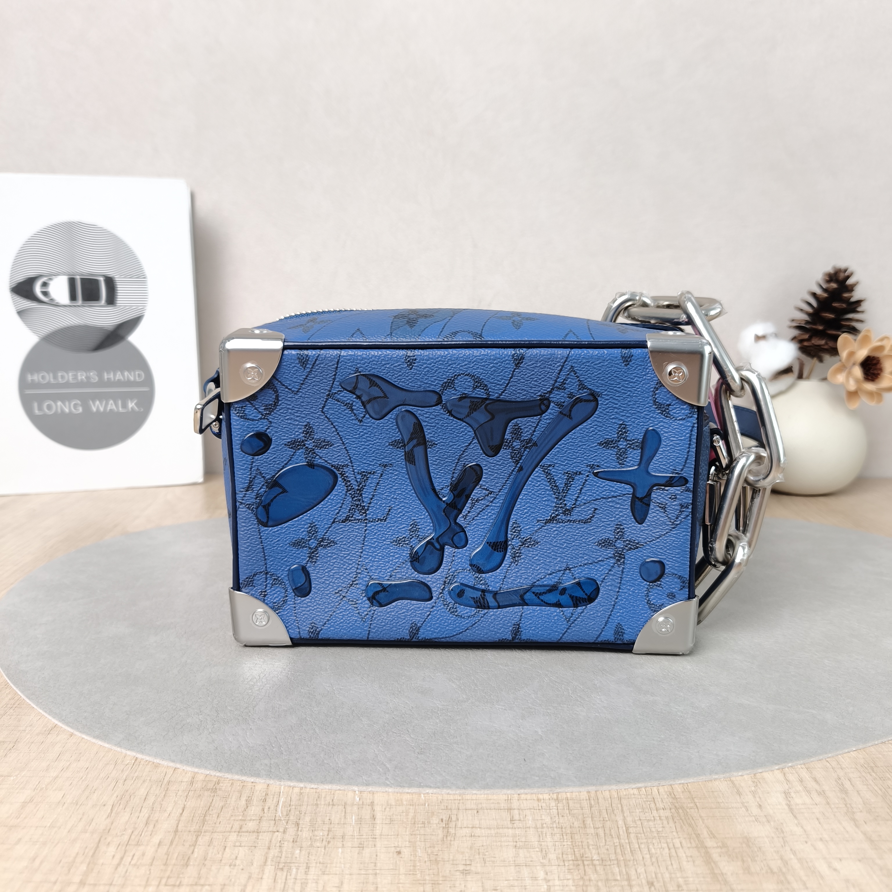 Louis Vuitton Crossbody Bag SOFT TRUNK Box Blue PV Cmini18.5 × 8 × 13 cm — cover view 5 of 5