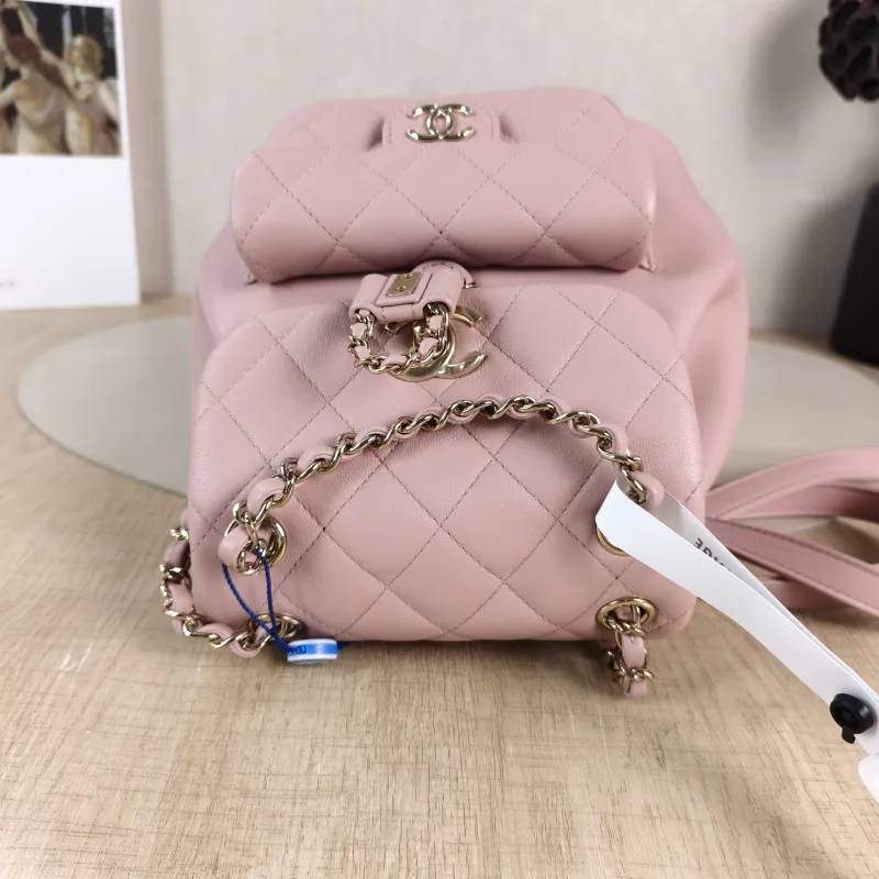 Chanel Backpack Duma Pink Calfskin Small 18 × 12 × 18.5 cm — detail view 9 of 11