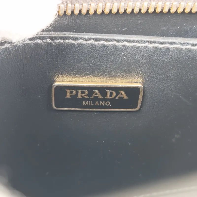PRADA Top Handle Bag Tote Bag Black Calfskin Mini 18 × 9 × 15 cm — detail view 11 of 11