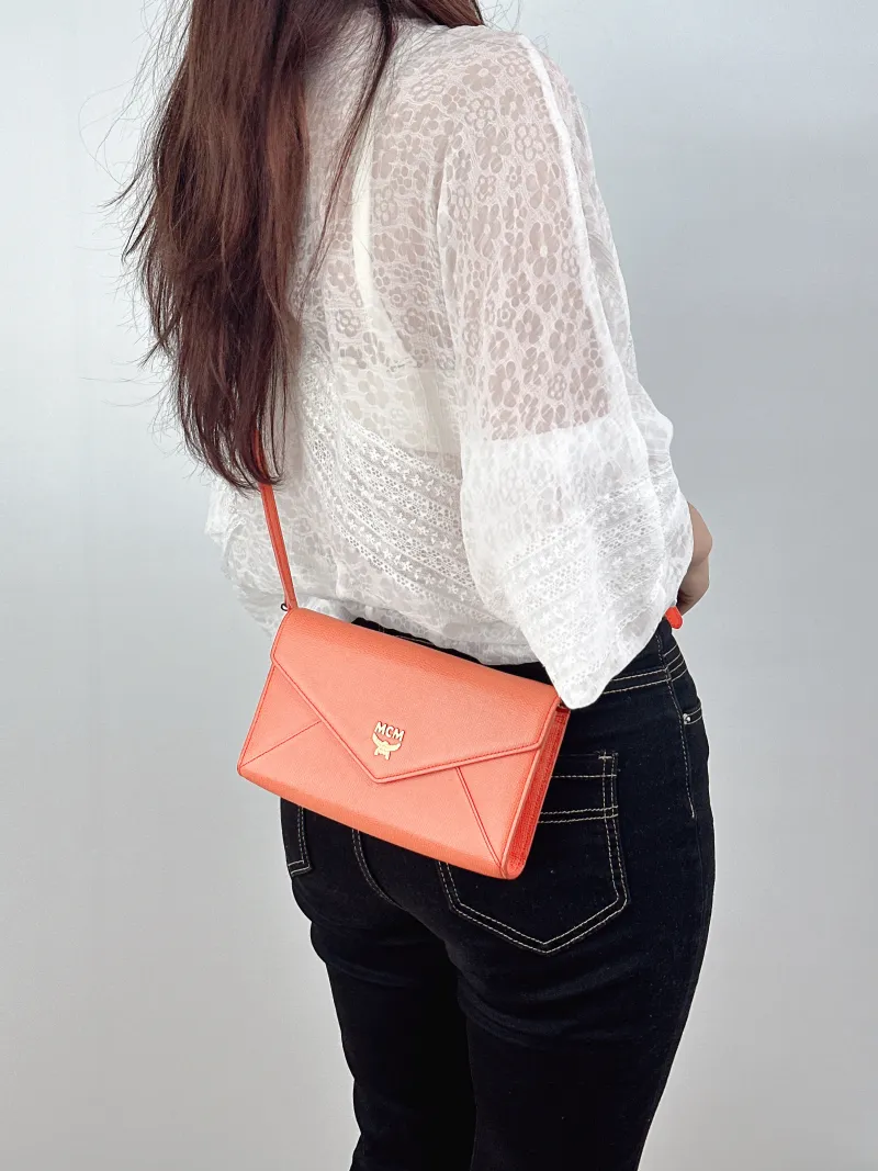 MCM Crossbody Bag Crossbody Bag Calfskin One Size20.5 × 3 × 12 cm — on-model view 1 of 2