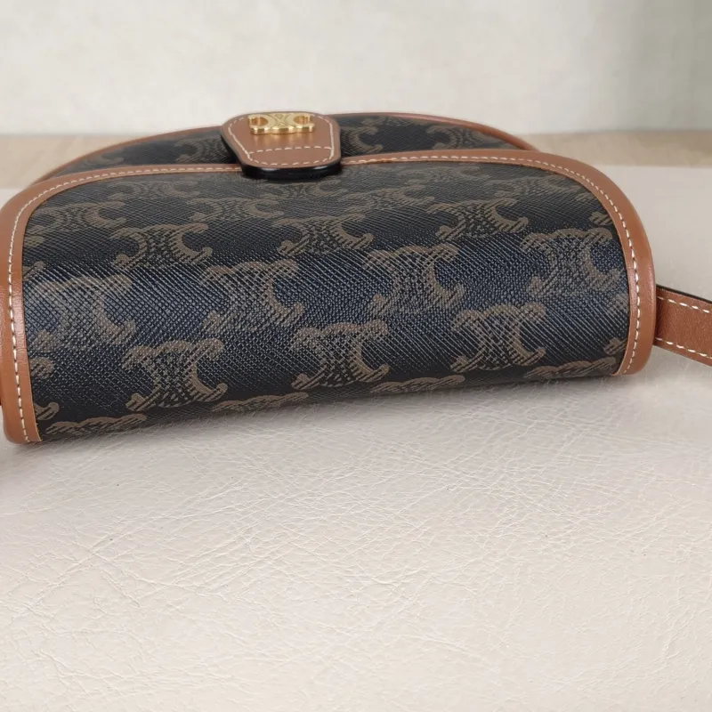 CELINE Crossbody Bag BESACE Monogram PV Cmini15 × 4 × 11 cm — detail view 7 of 11