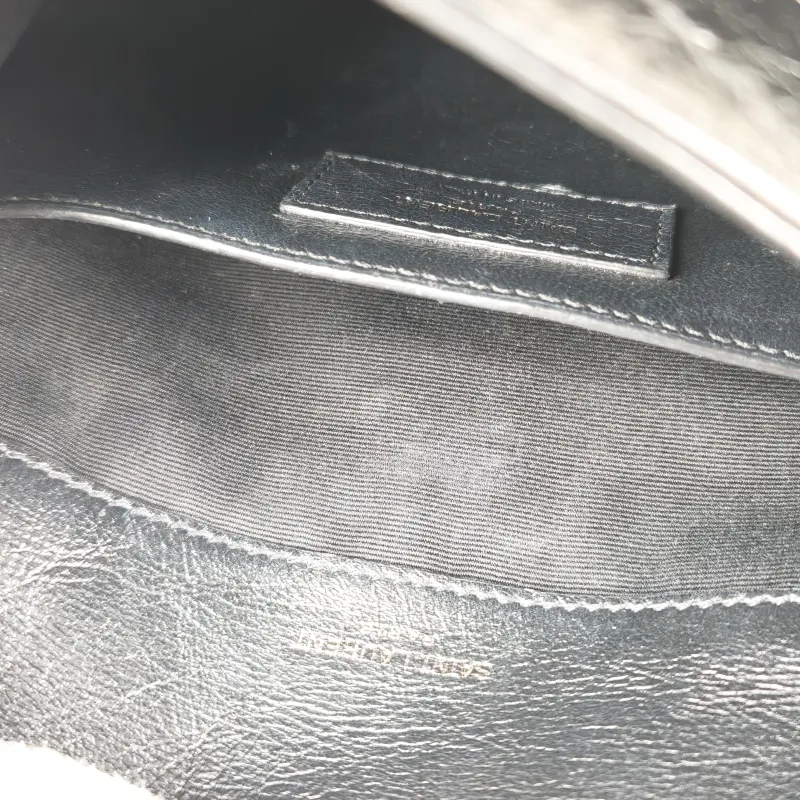 SAINT LAURENT Crossbody Bag Niki D Waxed Leather Calfskin Small 21 × 7.5 × 16 cm — detail view 12 of 13