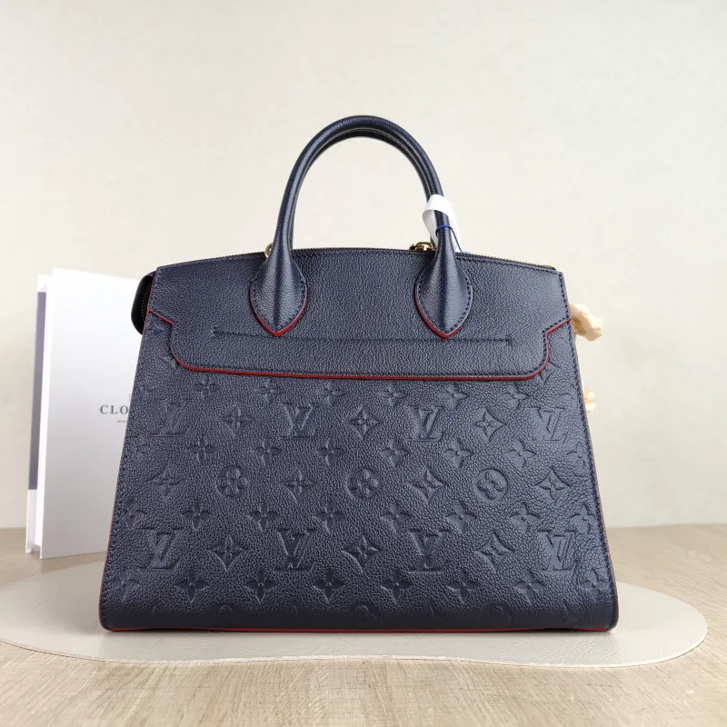Louis Vuitton Top Handle Bag Pont Neuf Top Handle Bag Blue Calfskin 30 × 11 × 24.5 cm — cover view 5 of 5