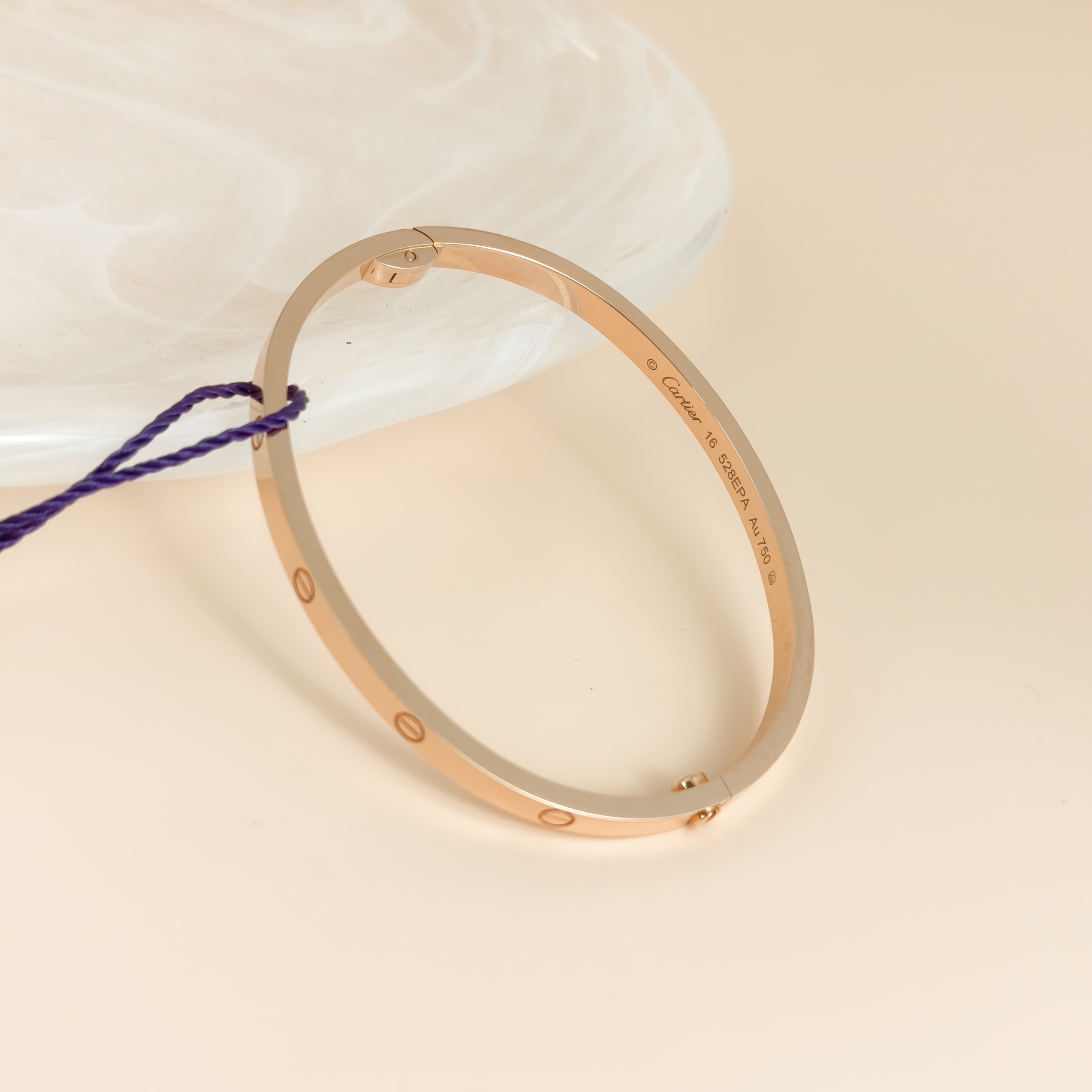 CARTIER Bangle Love Rose Gold 18KR ose Gold Small Edition 3.6 16 — cover view 4 of 7