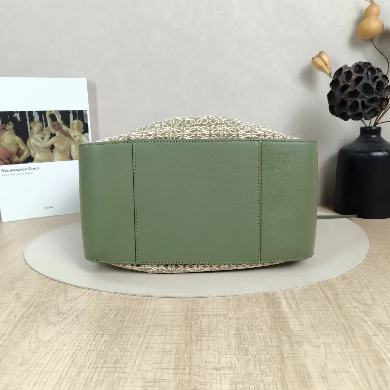 LOEWE Crossbody Bag Hammock Green Canvas Medium29 × 14 × 32 cm — cover view 5 of 5