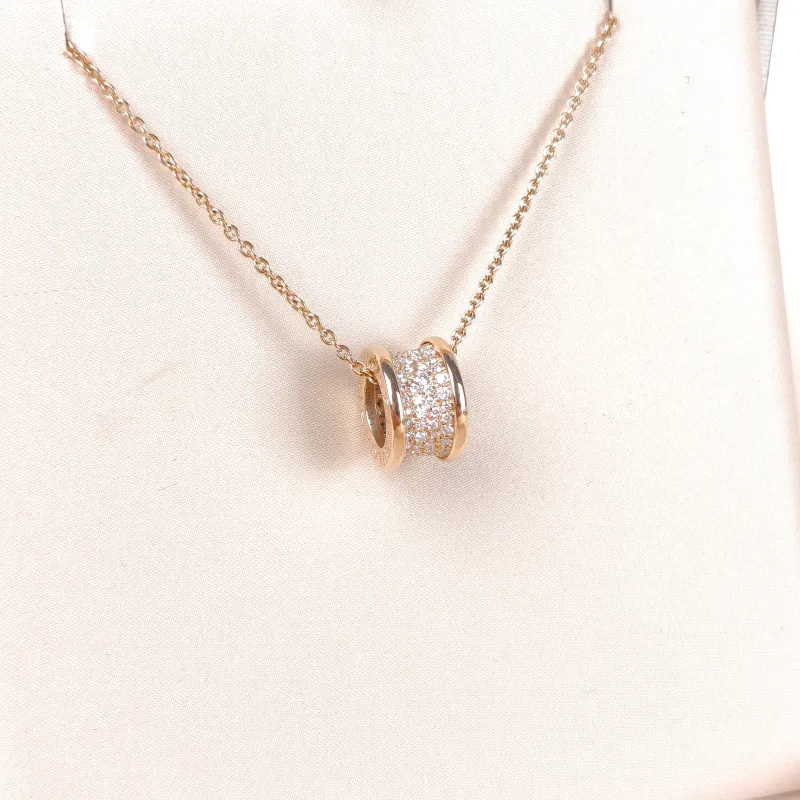 Bvlgari Necklace B.zero1 Rose Gold 18KR ose Gold Diamond One Size 48cm — cover view 6 of 9