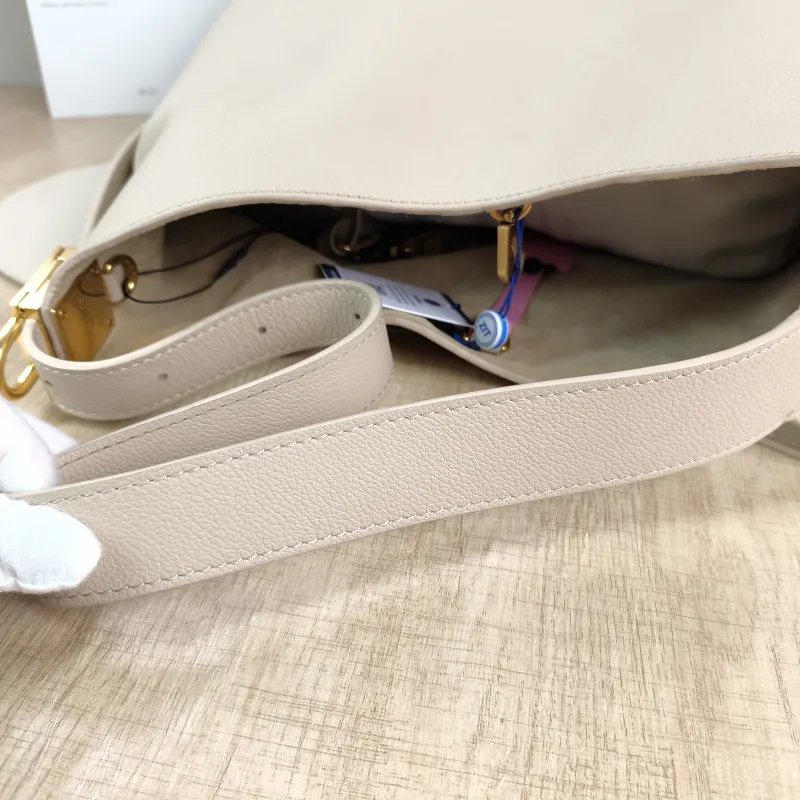 Louis Vuitton Shoulder Bag Low Key Hobo Shoulder Bag White Calfskin Medium 31 × 18 × 35 cm — detail view 6 of 12