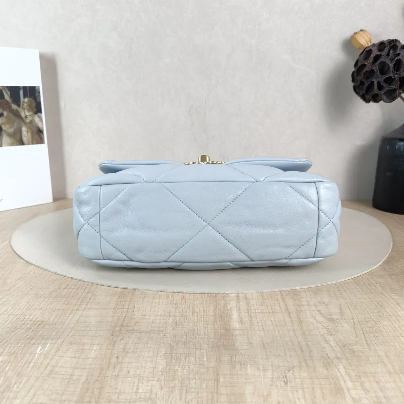 Chanel Crossbody Bag 19Bag Blue SL ambskin Small 26 × 9 × 16 cm — cover view 2 of 6