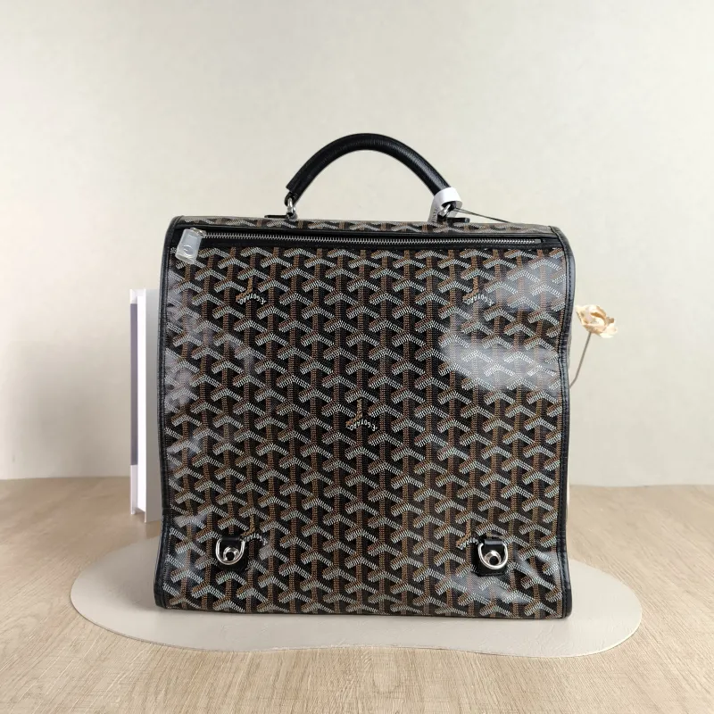 GOYARD Backpack SAINT LEGER Backpack Black ine Canvas One Size 34 × 15 × 37 cm — cover view 4 of 4
