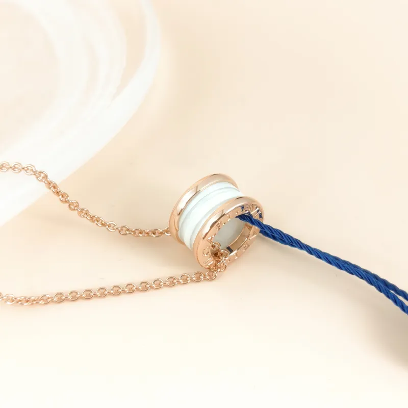 Bvlgari Necklace B.ZERO1Collection White Rose Gold 18KR ose Gold One Size 45cm — cover view 4 of 9