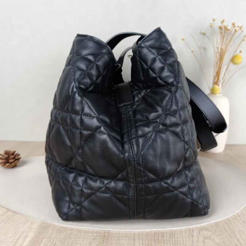 DIOR Top Handle Bag TOUJOURS Black Calfskin Large37 × 21 × 27 cm — detail view 2 of 11