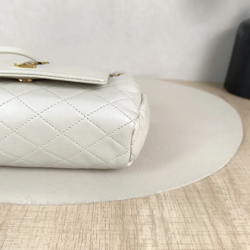 SAINT LAURENT Crossbody Bag NOLITA White SL ambskinmini18 × 6 × 13 cm — detail view 3 of 12