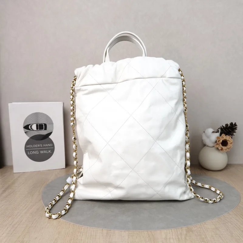 Chanel Backpack22Bag Backpack White Calfskin Small29 × 8 × 34 cm — cover view 4 of 5