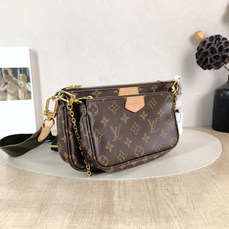 Louis Vuitton Crossbody Bag Multi Pochette Accessoires Shoulder Strap PVC Small 24 × 4 × 13.5 cm — cover view 2 of 5