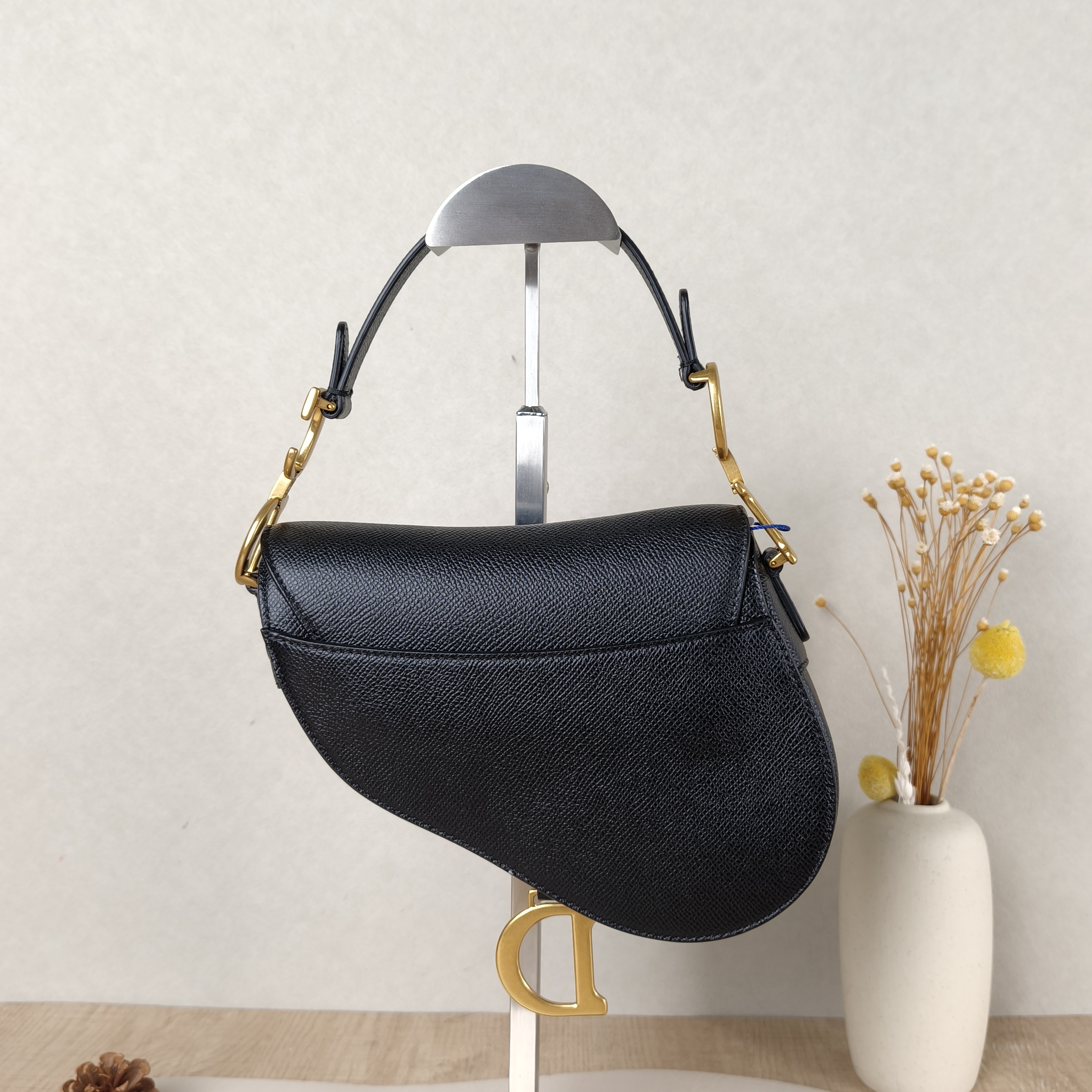 DIOR Top Handle Bag Saddle Black Calfskinmini19 × 6 × 15 cm — cover view 5 of 5
