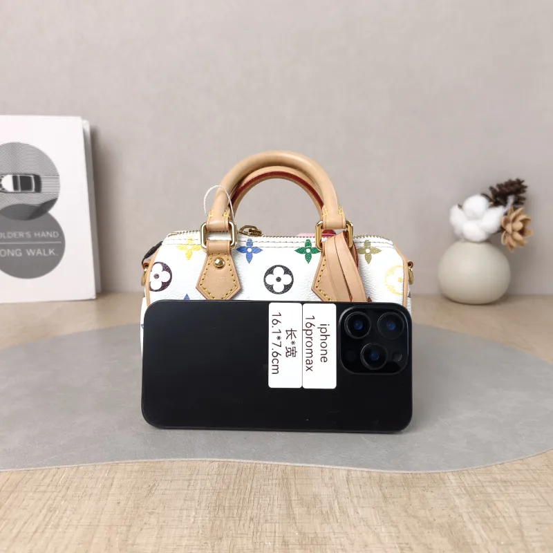 Louis Vuitton Crossbody Bag Speedy Nano Multicolore PVC nano 16 × 7.5 × 10 cm — cover view 5 of 6