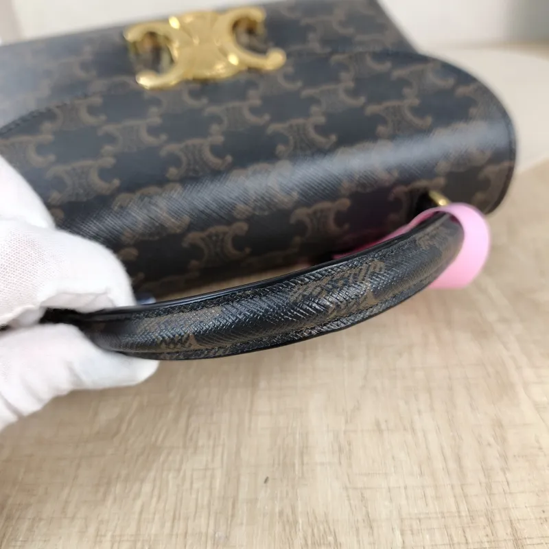 CELINE Top Handle Bag TEEN NINO Top Handle Bag Monogram PVC Small 20 × 8 × 13 cm — detail view 8 of 14