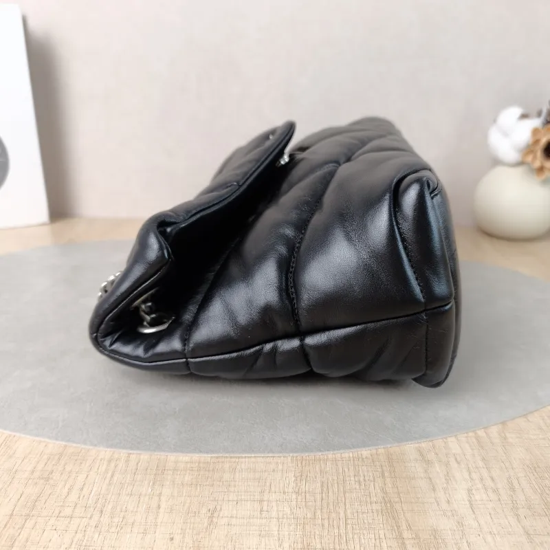 SAINT LAURENT Shoulder Bag PUFFER Black Lambskin Small29 × 11 × 17 cm — detail view 10 of 12