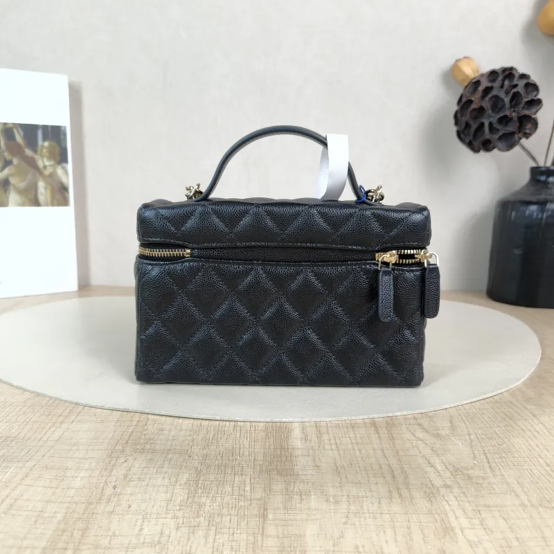 Chanel Crossbody Bag lp Box Bag Top Handle Crossbody Bag Black Calfskin One Size 19.5 × 5 × 17 cm — cover view 3 of 6