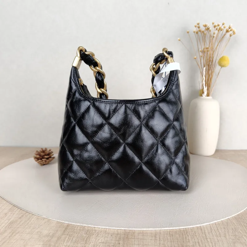 Chanel Shoulder Bag Hobo Black Lambskin Small 22.5 × 8.5 × 19.5 cm — cover view 5 of 6