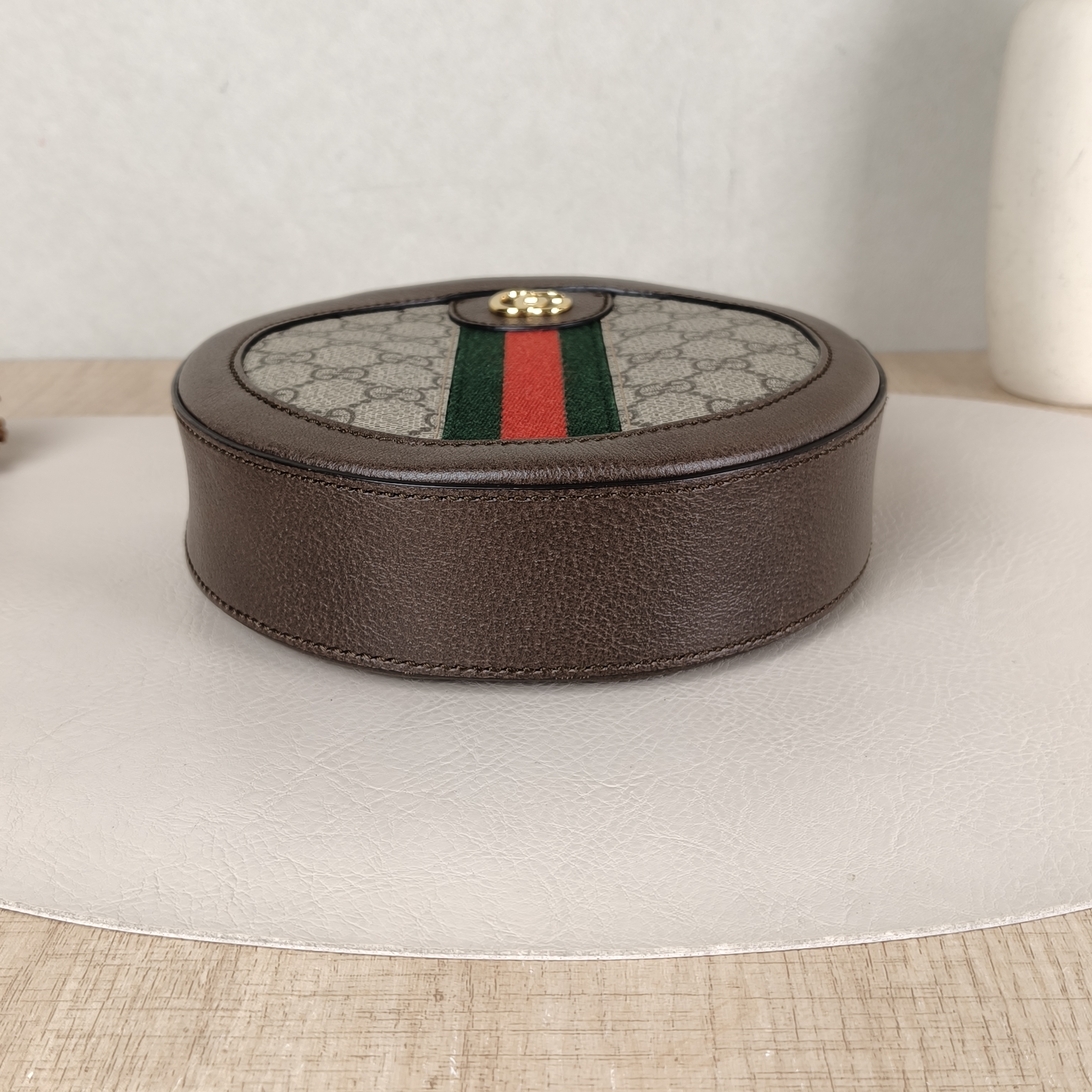 GUCCI Crossbody Bag Ophidia GG Round Bag Monogram PV Cmini18 × 4.5 × 18 cm — cover view 3 of 6