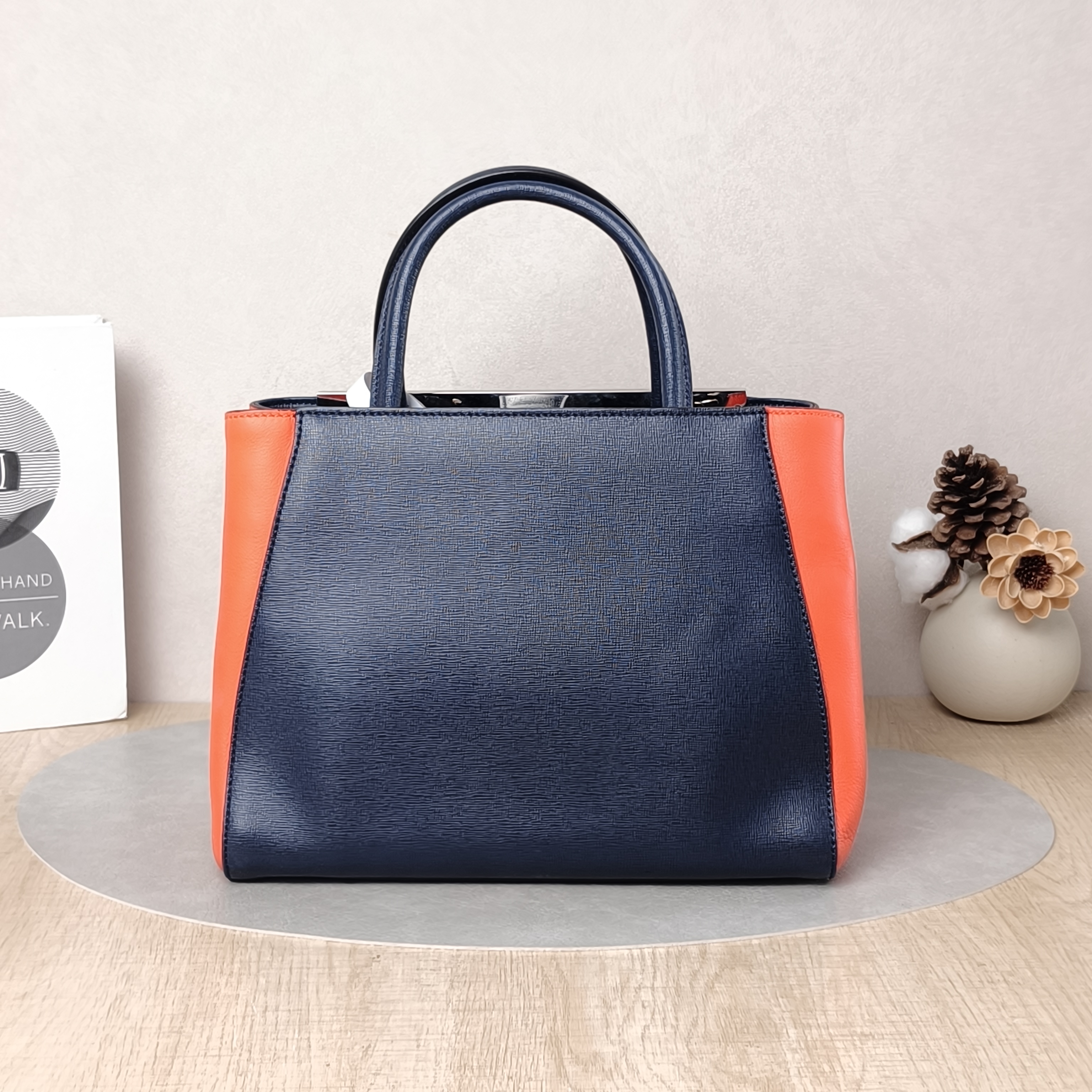 FENDI Crossbody Bag Crossbody Bag Blue Red Calfskin One Size27 × 11 × 20 cm — cover view 5 of 5