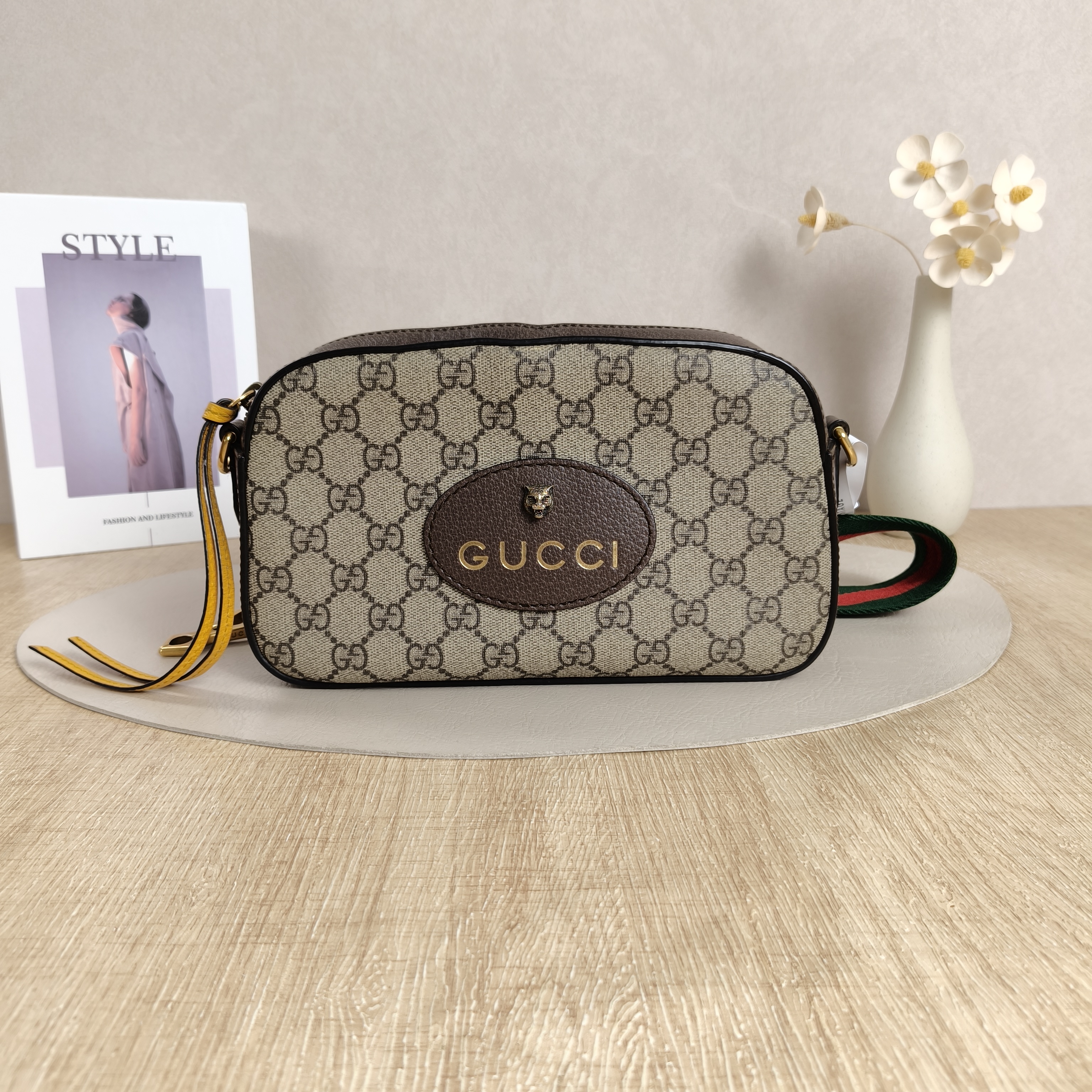 GUCCI Crossbody Bag Neo Vintage Camera Bag Monogram PVC Medium24 × 7 × 14.5 cm