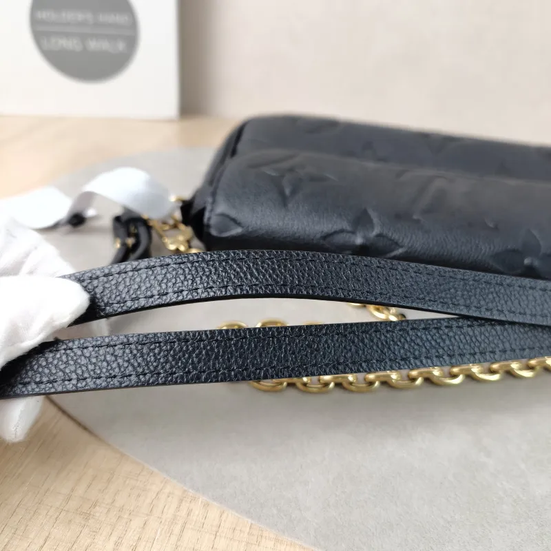 Louis Vuitton Crossbody Bag IVY Black Empreinte Embossed Calfskin Small 23.5 × 4.3 × 12 cm — detail view 9 of 13
