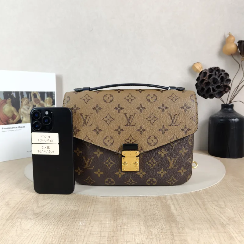 Louis Vuitton Crossbody Bag Pochette Métis Monogram Colorblock PVC Medium 25 × 7 × 19 cm — cover view 5 of 5