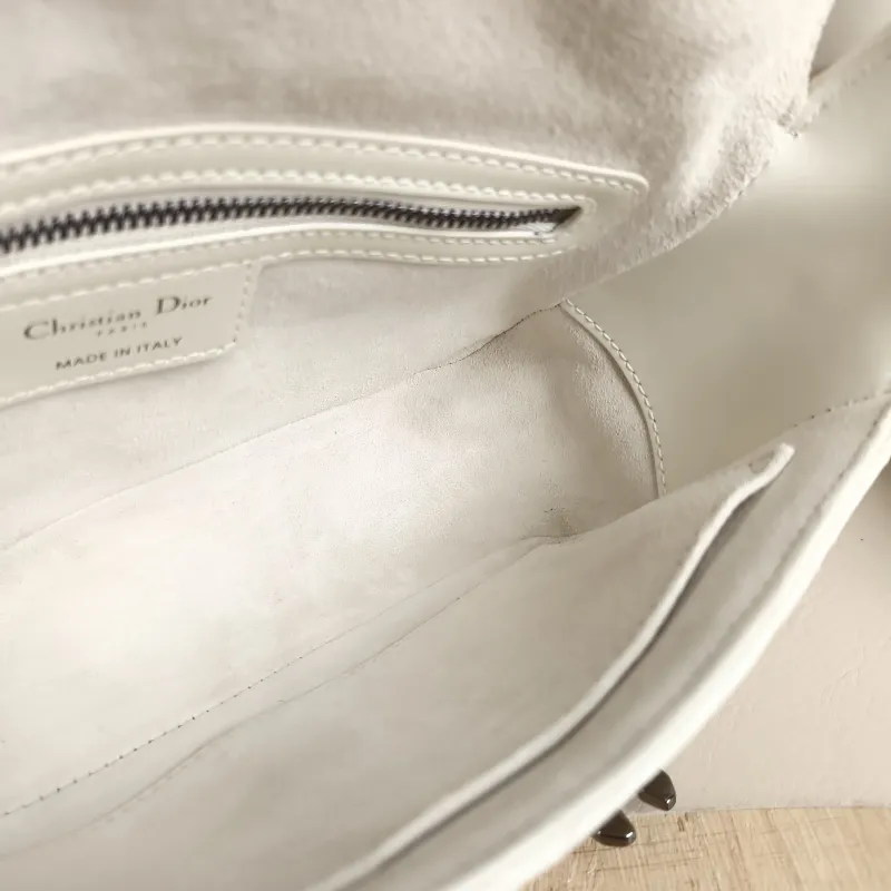 DIOR Crossbody Bag camp Messenger Bag White Calfskin Small 23 × 8 × 15 cm — detail view 8 of 11