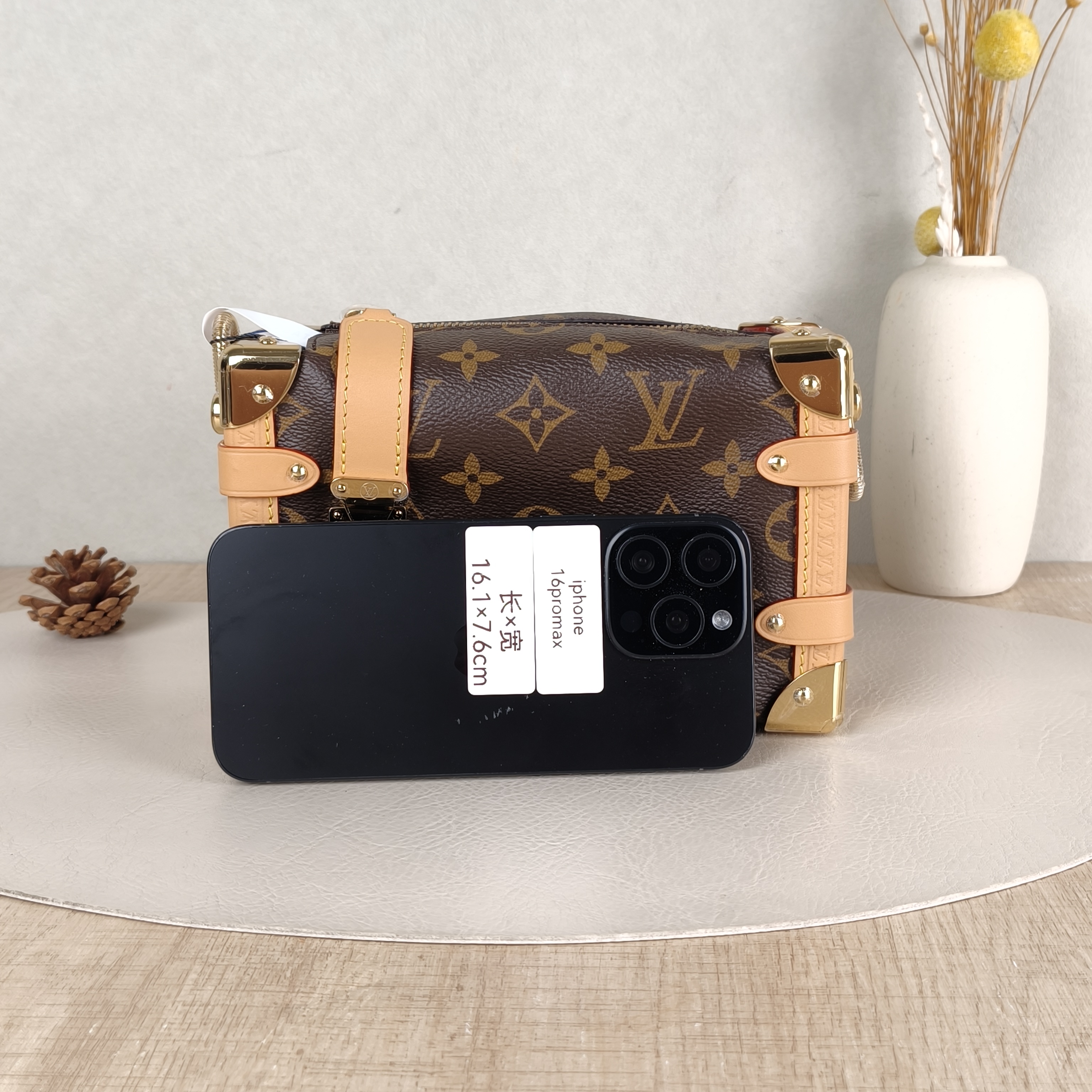 Louis Vuitton Crossbody Bag Side Trunk Box Monogram PVC Small18 × 8 × 12.5 cm — cover view 2 of 6