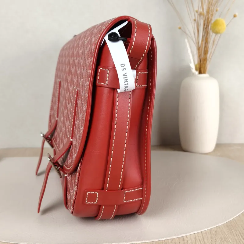 GOYARD Crossbody Bag Messenger Bag Crossbody Bag Red PVC 28.5 × 8 × 20 cm — detail view 1 of 11