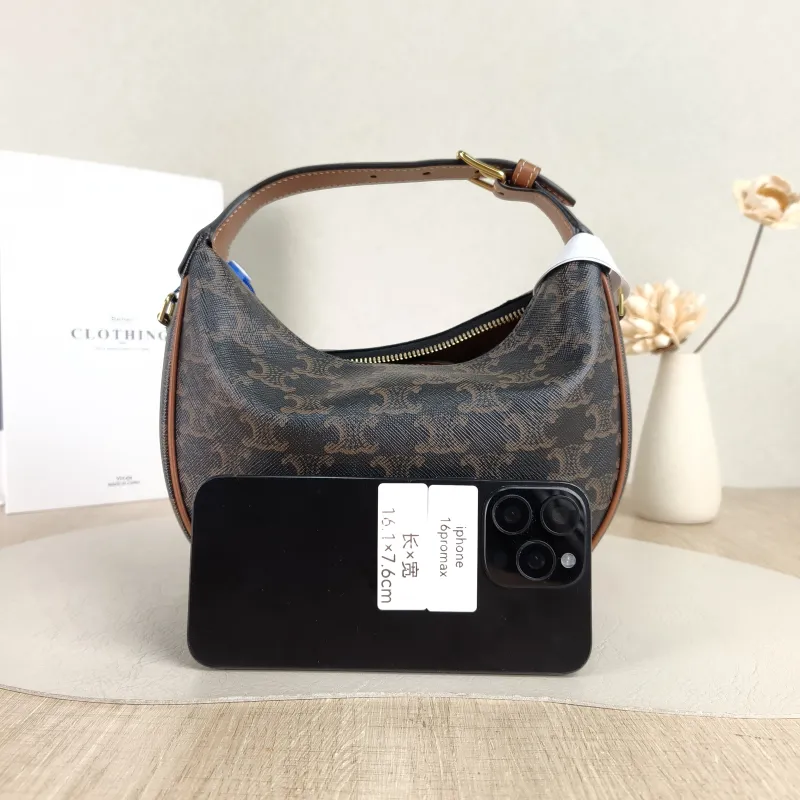 CELINE Crossbody Bag TEEN LULU hobo Monogram PVC 21 × 5 × 18 cm — cover view 3 of 5
