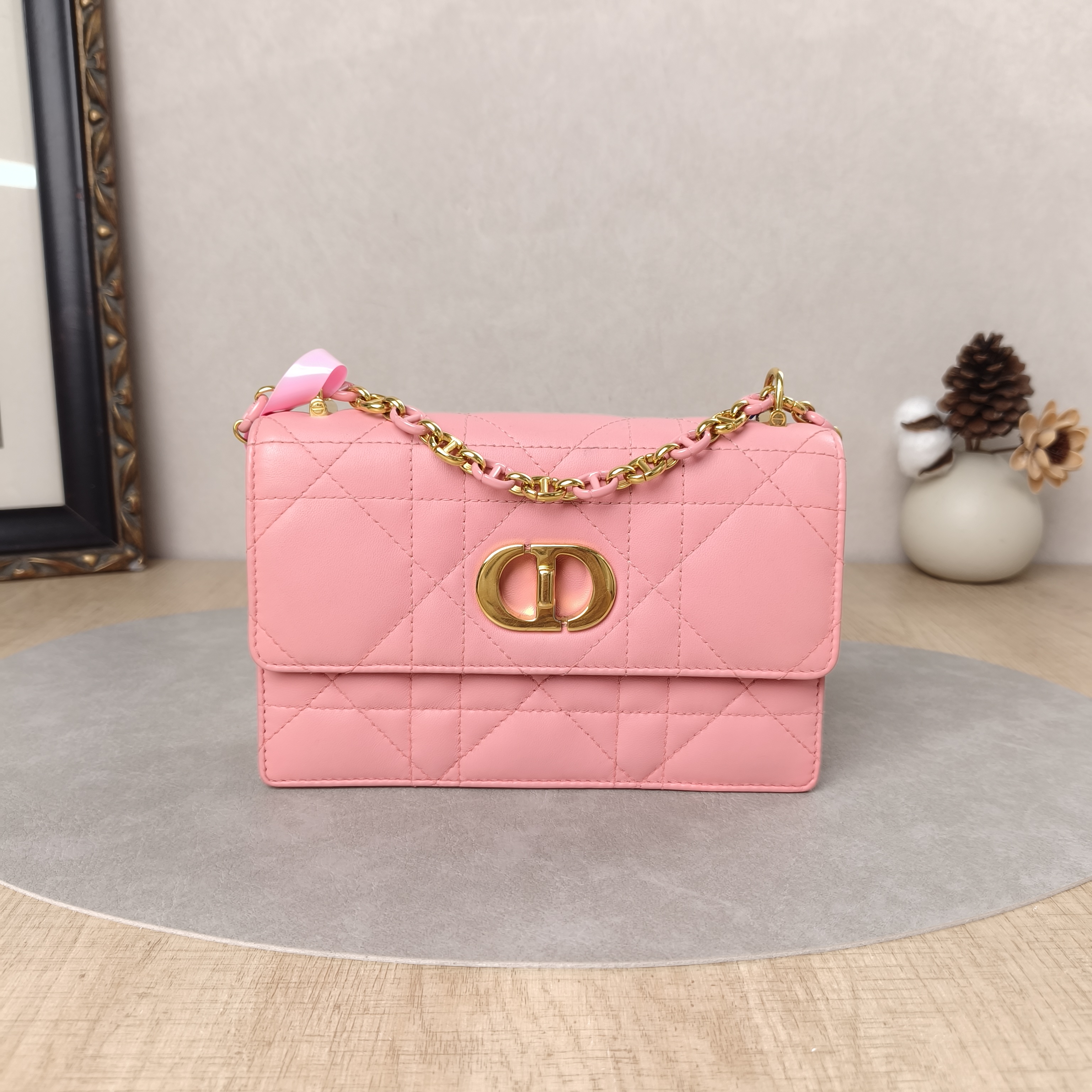 DIOR Crossbody Bag Miss Caro Chain Bag Lambskin Mini 18 × 5.5 × 12 cm