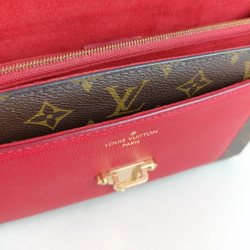 Louis Vuitton Crossbody Bag VICTOIRE Red Monogram PVC One Size 27 × 10 × 17 cm — detail view 11 of 11