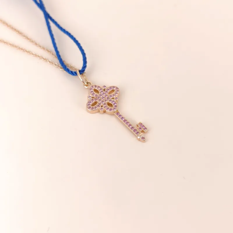 Tiffany&Co. Necklace Keys Collection Necklace Pendant Rose Gold Diamond18KR ose Gold One Size43cm — cover view 5 of 10