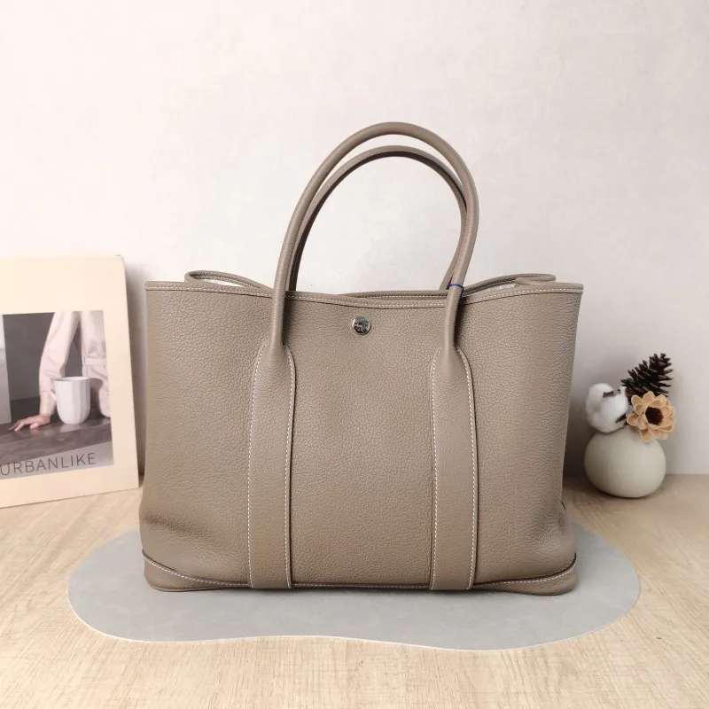 Hermès Top Handle Bag Garden Party 36 36 Negonda Calfskin Large 36 × 17 × 26 cm A
