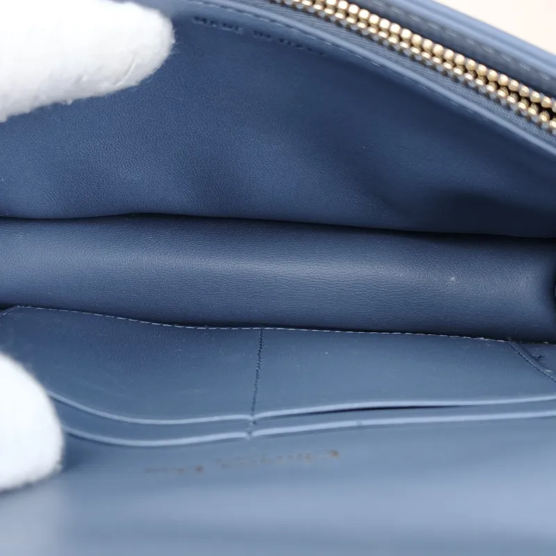 DIOR Shoulder Bag Shoulder Bag Blue Lambskin One Size18 × 3 × 13 cm — detail view 5 of 10