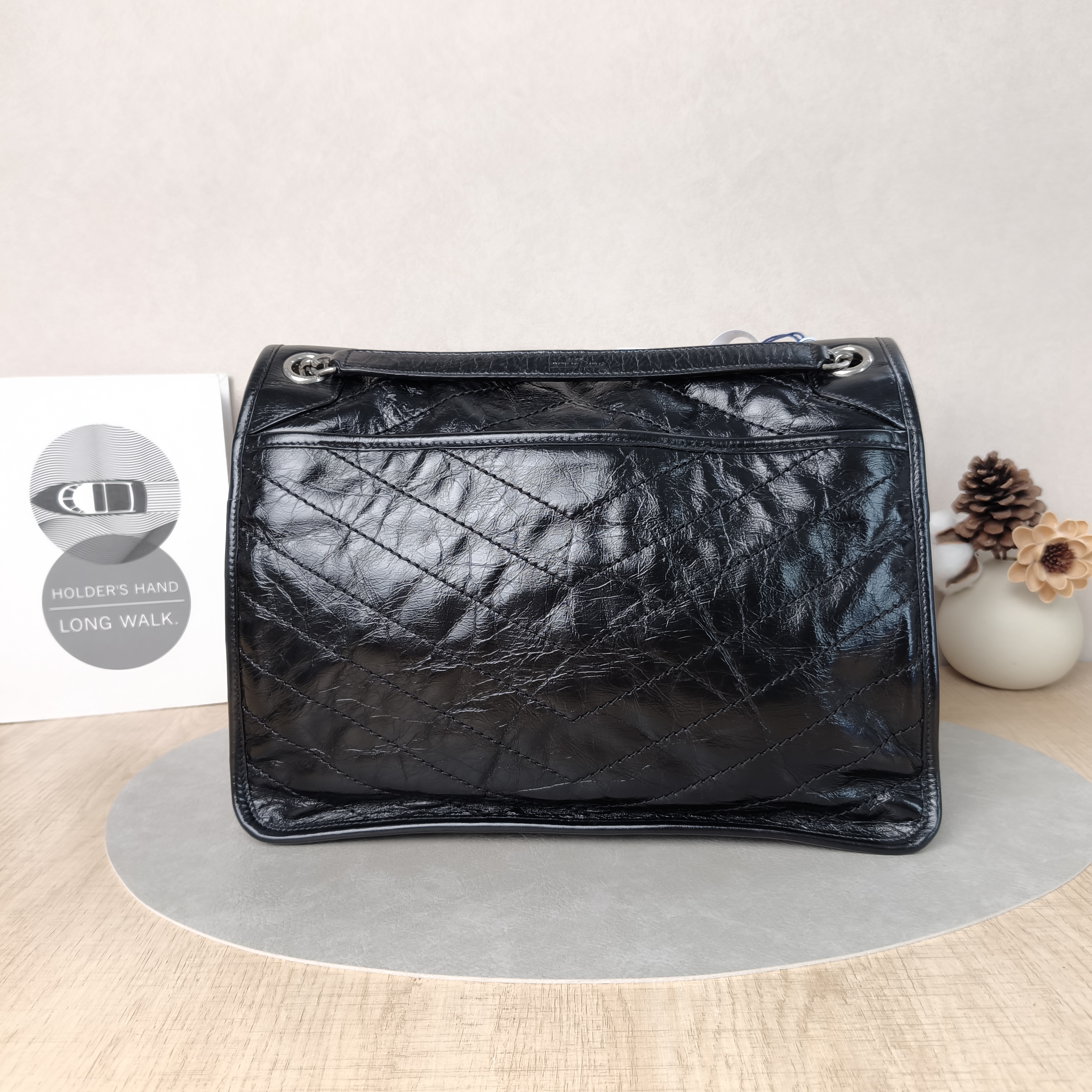 SAINT LAURENT Crossbody Bag Niki D Waxed Leather Calfskin Large32 × 9 × 23 cm — cover view 6 of 6