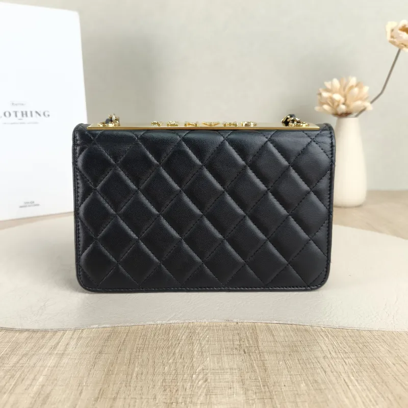 Chanel Crossbody Bagtrendy cc woc Black Lambskinmini19.2 × 3.5 × 12.3 cm — cover view 3 of 5