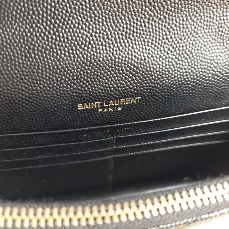 SAINT LAURENT Crossbody Bag CASSANDRE ENVELOPE Black Calfskin One Size 19 × 3.5 × 12.5 cm — detail view 2 of 12