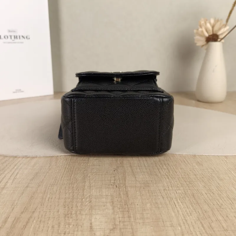 Chanel Backpack mini Backpack Collection Black Grained Calfskin One Size13 × 9 × 18 cm — cover view 2 of 5