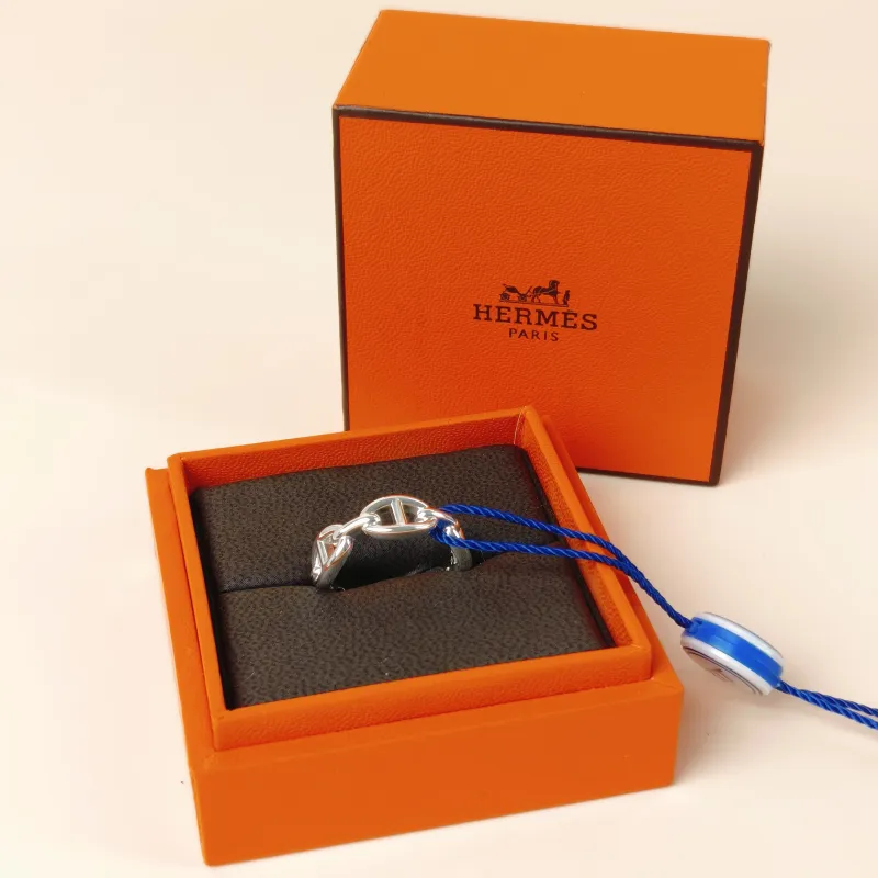 Hermès Ring Chaine d'Ancre Enchainee Ring Silver925 One Size57 — cover view 4 of 8