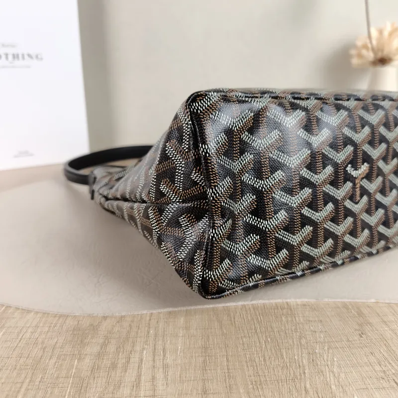 GOYARD Shoulder Bag Boheme Hobo​ Black PVC Mini 29 × 11 × 18.5 cm — detail view 7 of 9