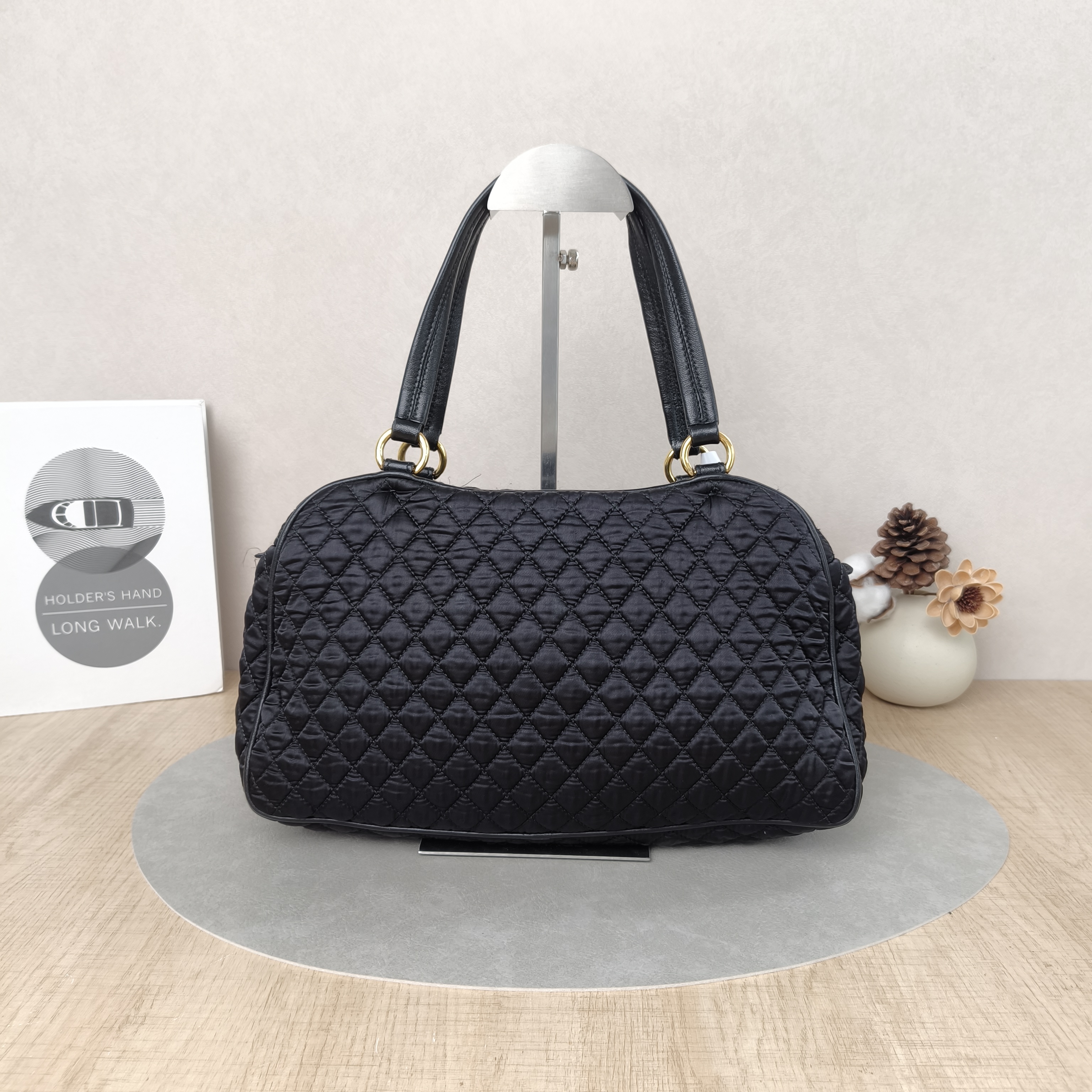 FERRAGAMO Shoulder Bag Tote Bag Black Nylon One Size31 × 9 × 18 cm — cover view 5 of 5