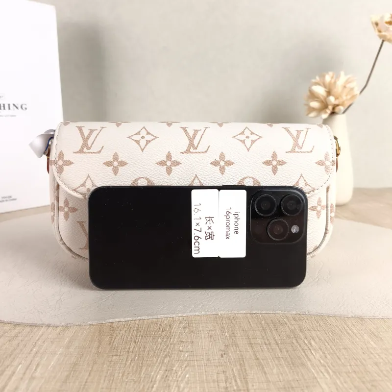 Louis Vuitton Crossbody Bag IVY · Beige PVC Small 23.5 × 4.3 × 12 cm — cover view 5 of 6