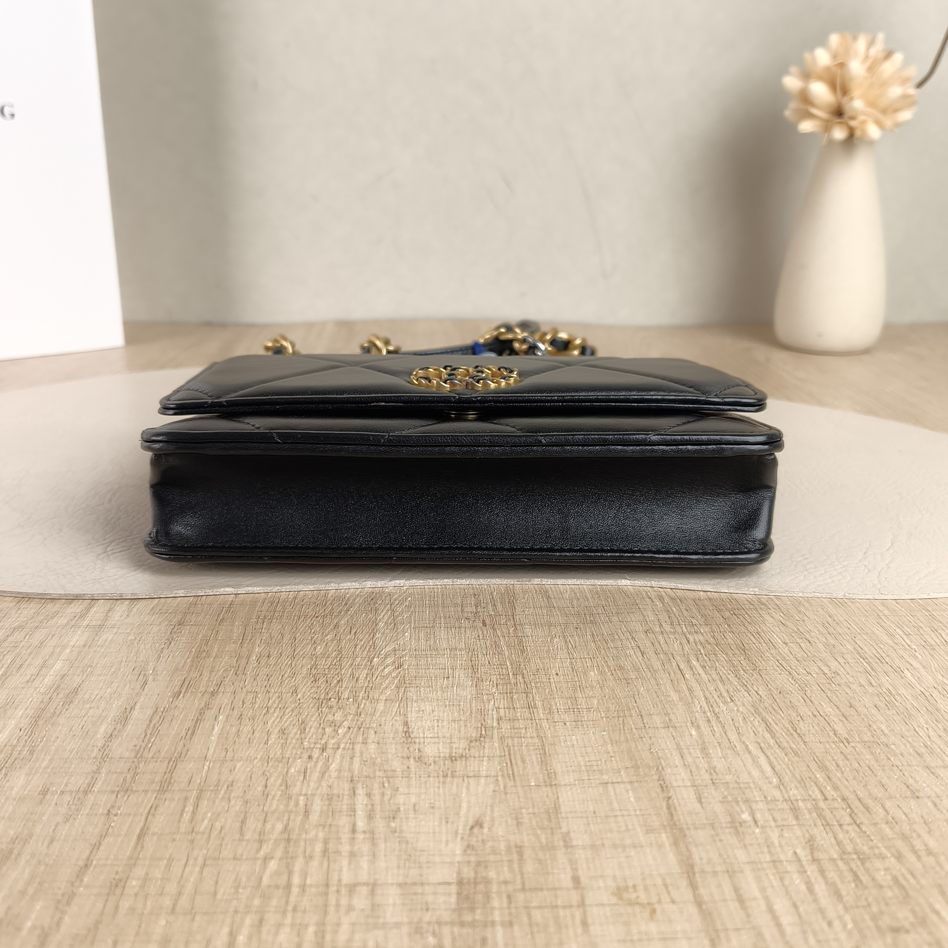Chanel Crossbody Bag19Bag WOC Black SL ambskinmini19.2 × 3.5 × 12.3 cm — cover view 4 of 6