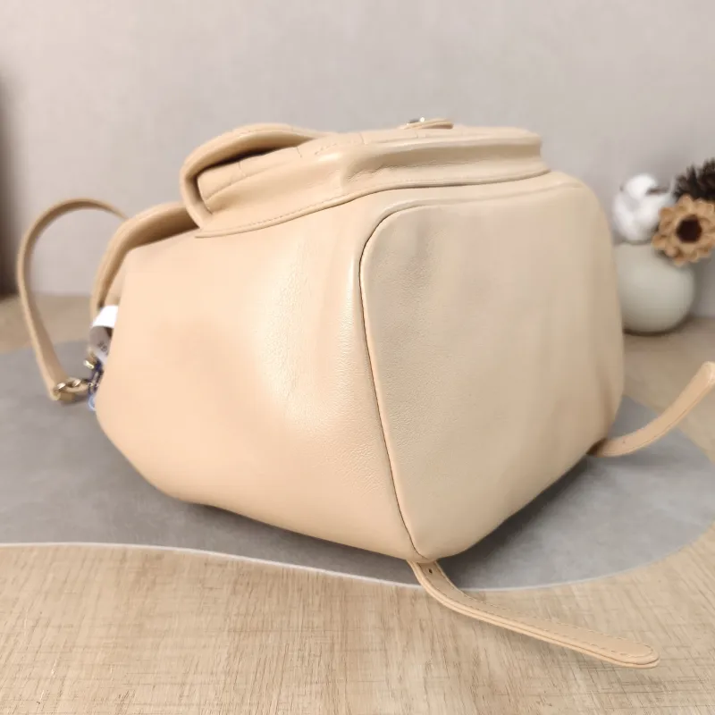 Chanel Backpack Duma Beige Calfskin Large 21 × 13 × 23 cm — detail view 3 of 13
