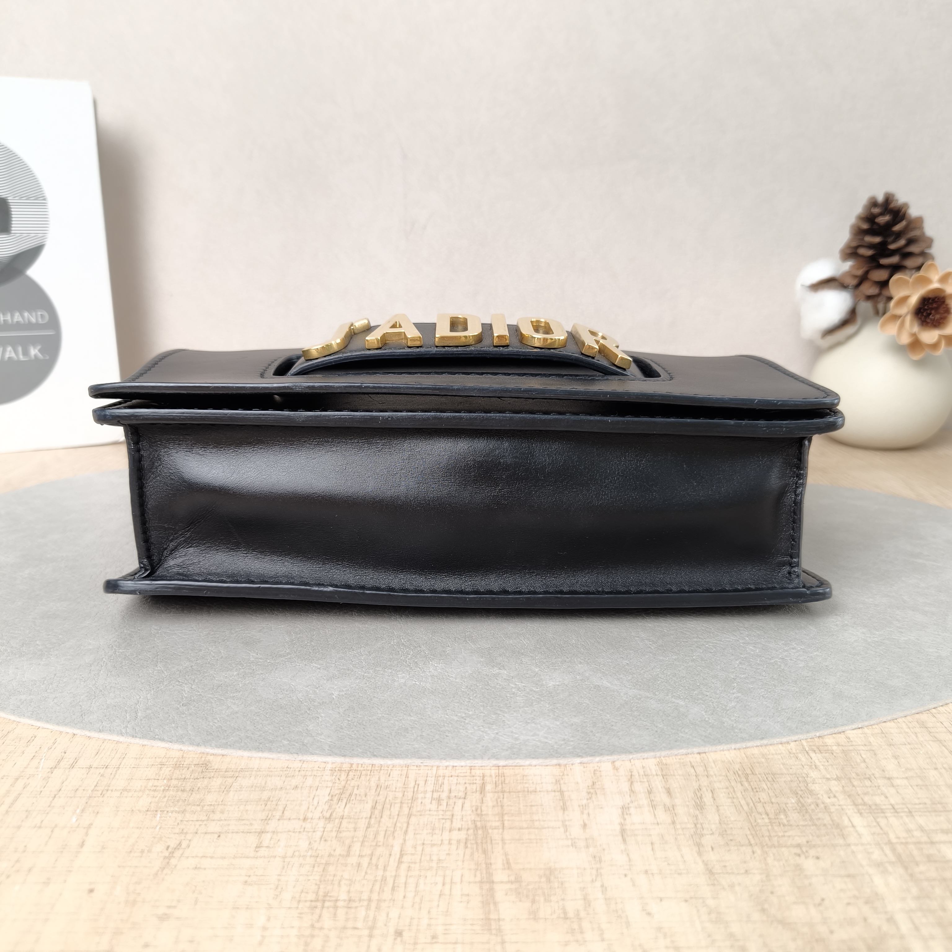 DIOR Crossbody Bag J'A Black Calfskin Medium25 × 6.5 × 16.5 cm — cover view 5 of 5